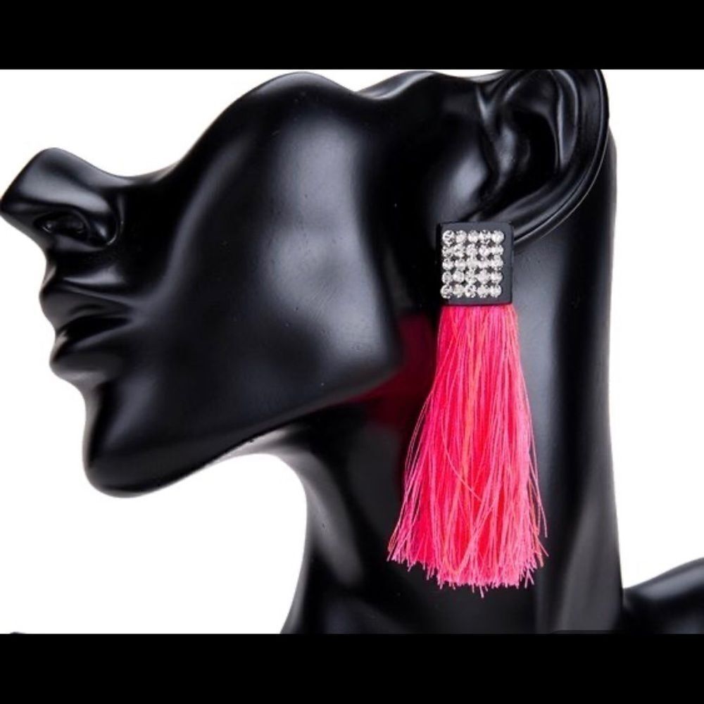 Earrings Zinc Alloy plating Chic Pink Versatile